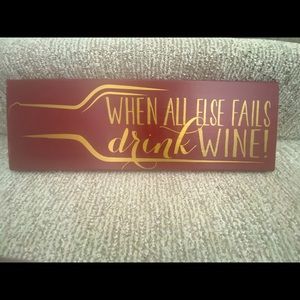 Art decor “wine” sign